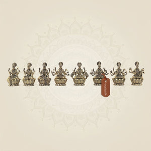 Brass Ashtalakshmi Idol Set