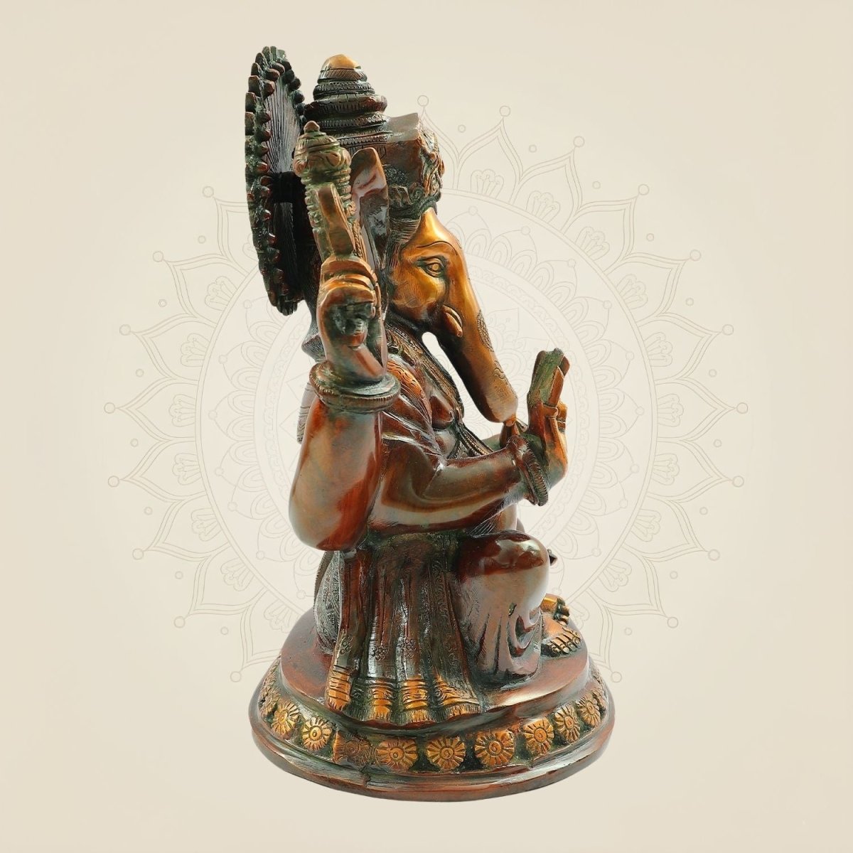 Divine Brass Ganesha Murti