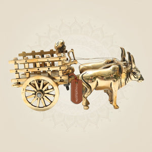 Brass Bullock Cart Showpiece