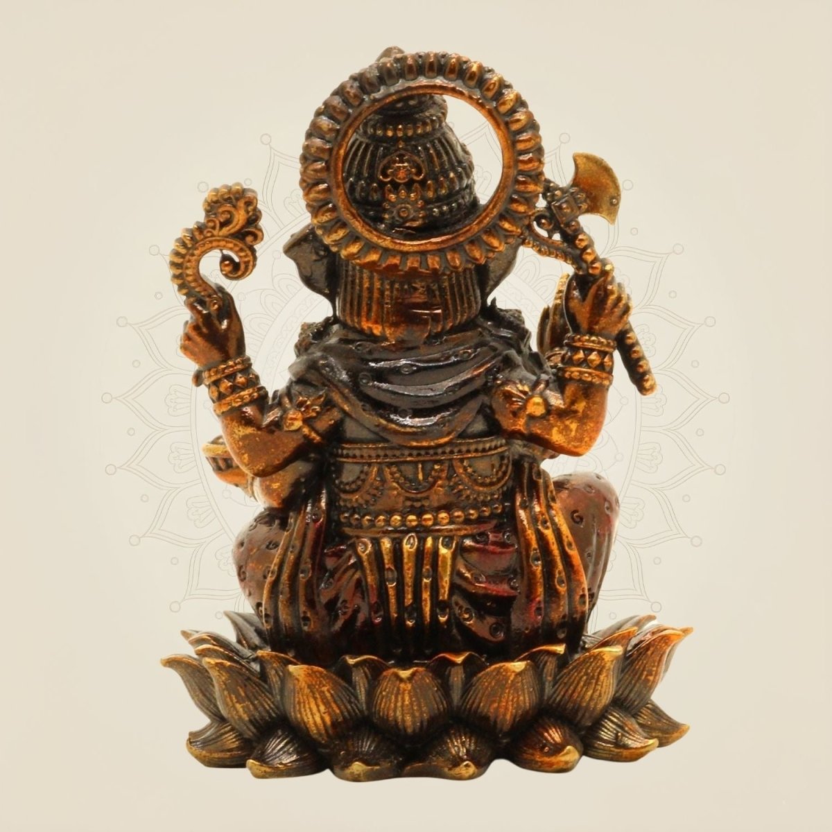 Chaturbhuj Ganesh Brass Idol