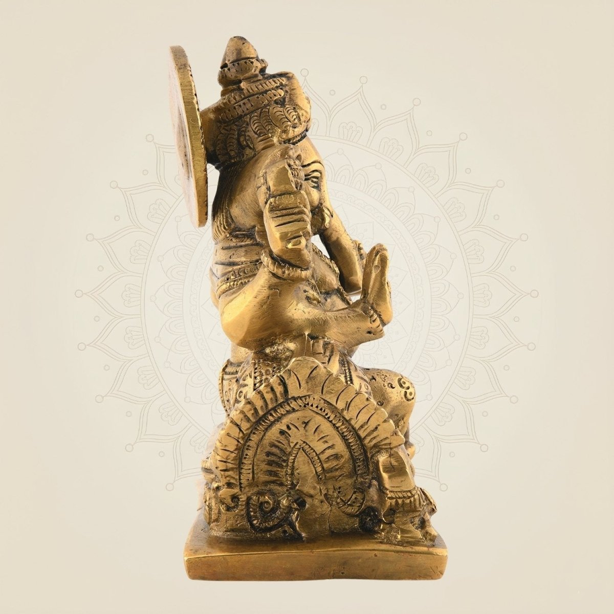 Brass Chaturbhuj Ganesha for Luck
