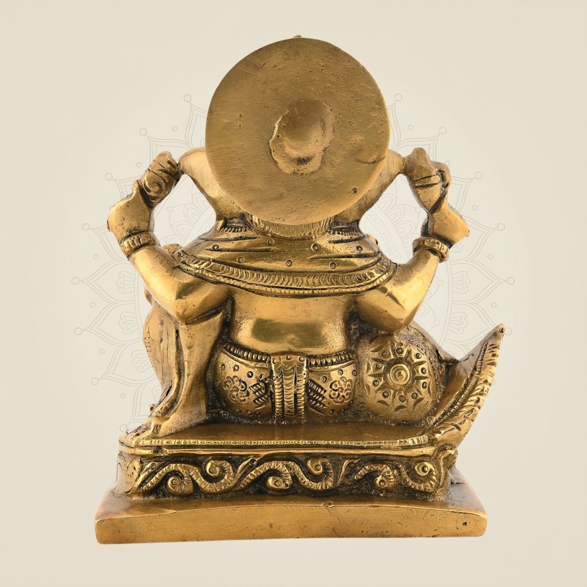Brass Chaturbhuj Ganesha Murti