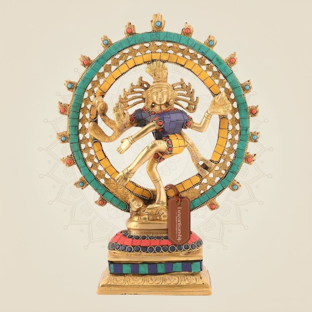Brass Dancing Shiva Nataraja Idol 11.25"