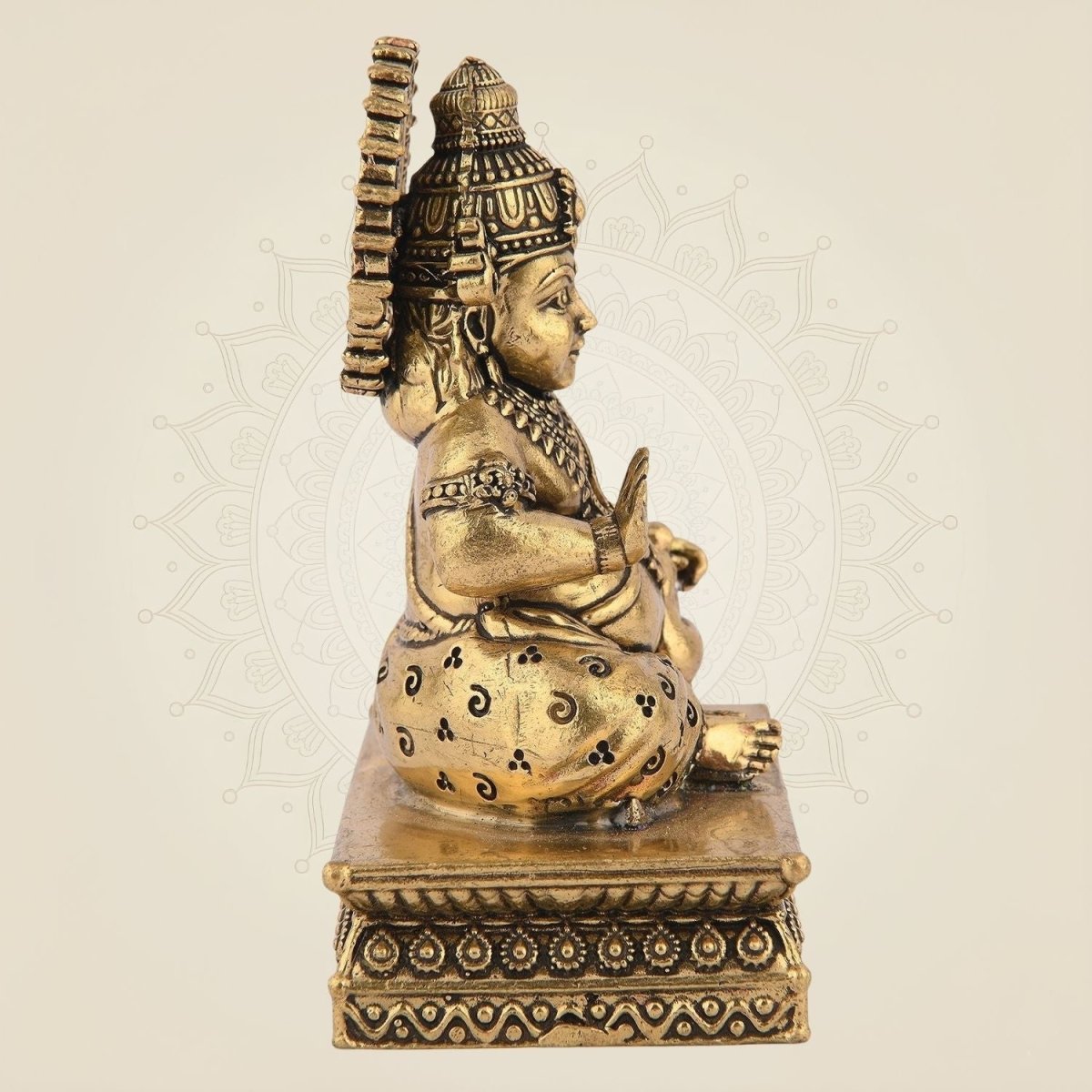 Brass Divine Lord Kuber Statue