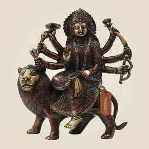 Brass Durga Maa Idol 8 "