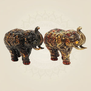 Brass Elephant Pair Vastu Idols