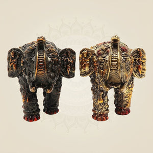 3 inch brass elephant pair