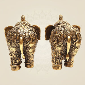 Handcrafted Brass Elephant Statues