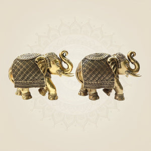 Brass Elephant Murti - Luxeartisanship