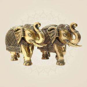 Brass Elephant Murti - Luxeartisanship