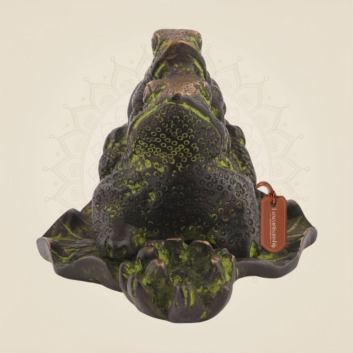 Brass Frog Buddy Pair 3"
