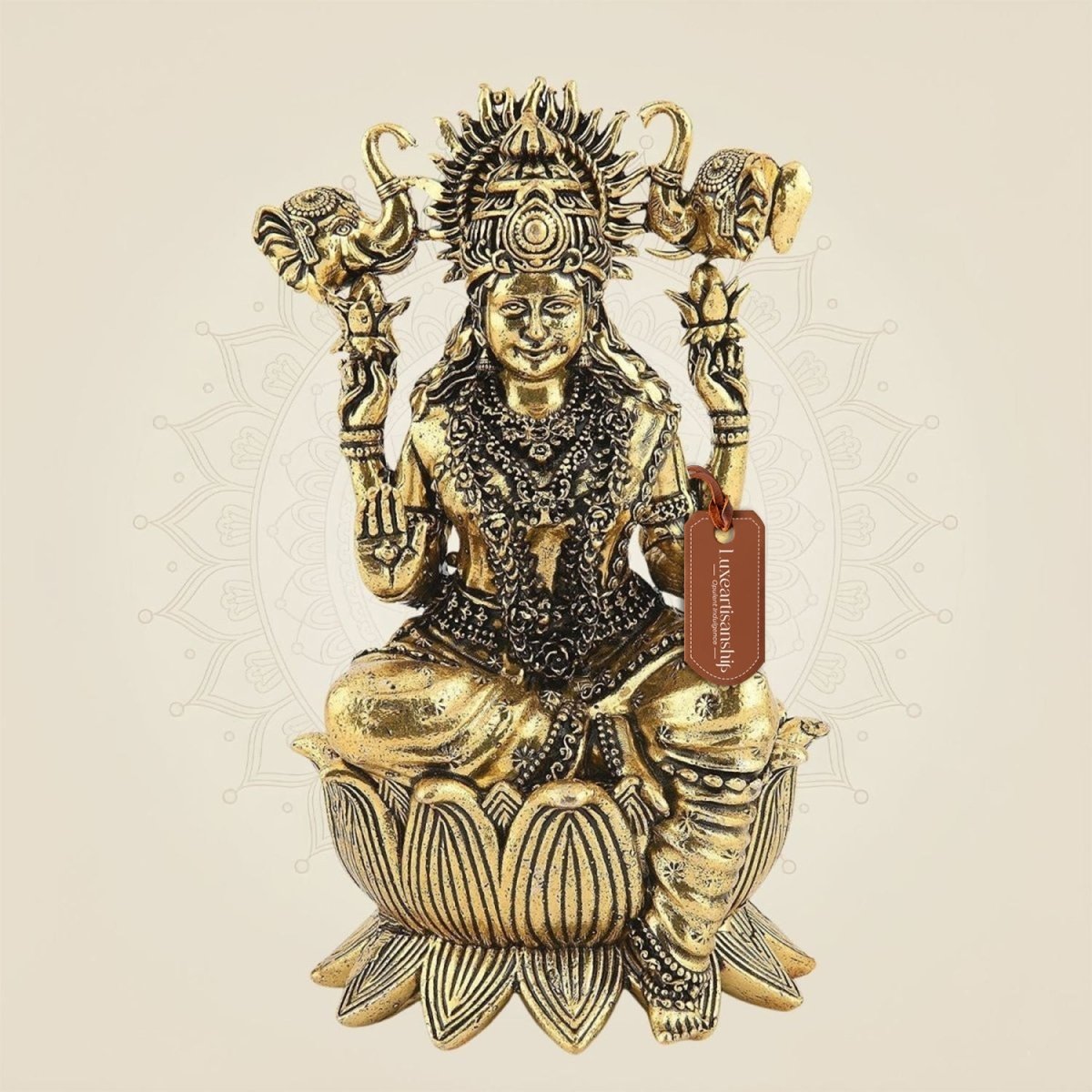 Brass Gajalakshmi Idol