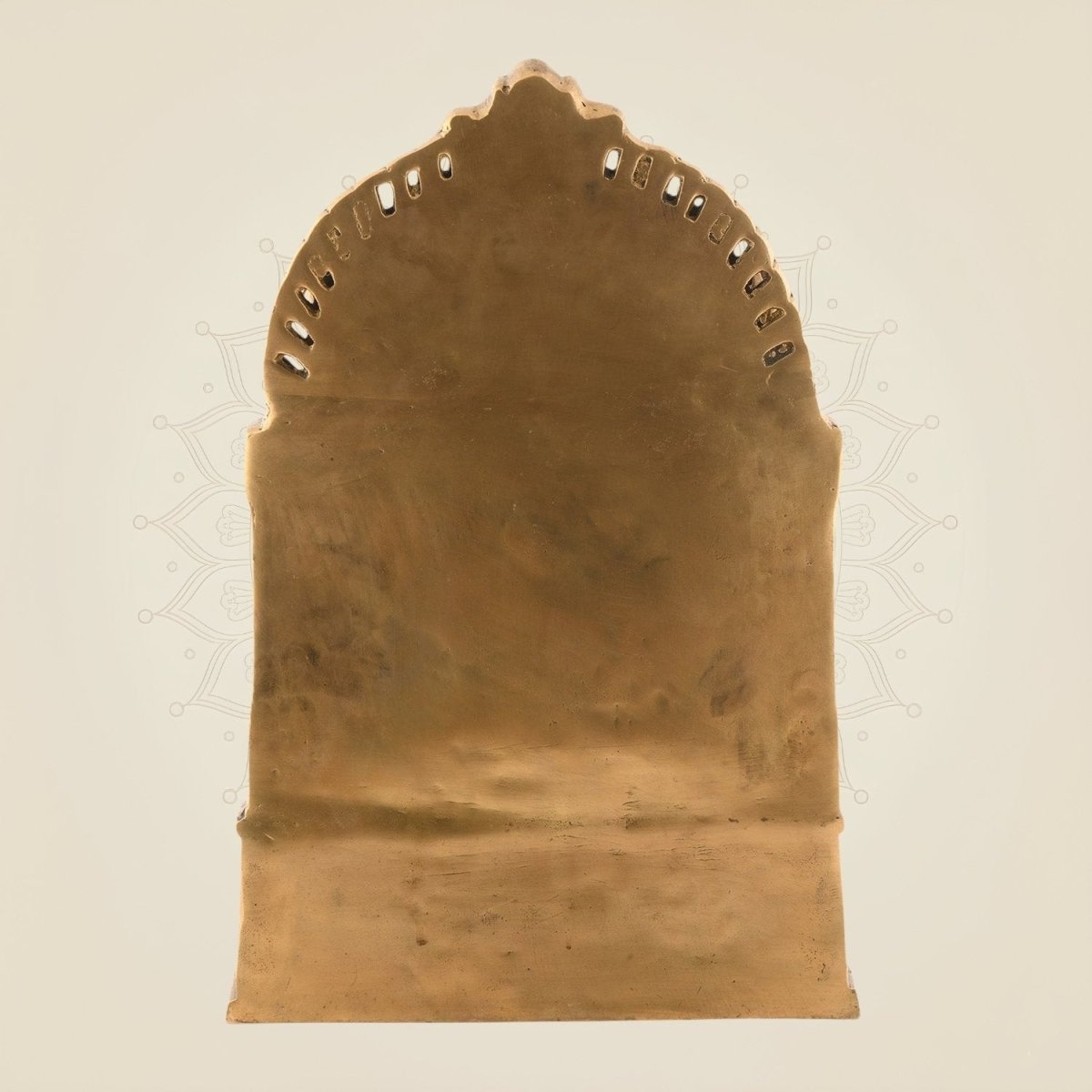 Brass Ganesha as Musician with Lakshmi & Saraswati – Royal Seated Idol 17.5″ - Luxeartisanship