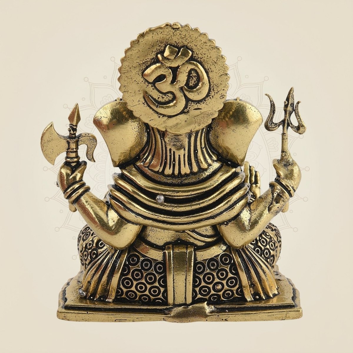 Brass Ganesha Murti for Worship