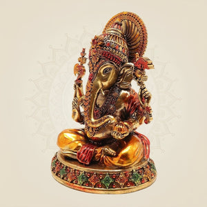 Pure Brass Ganesha Statue