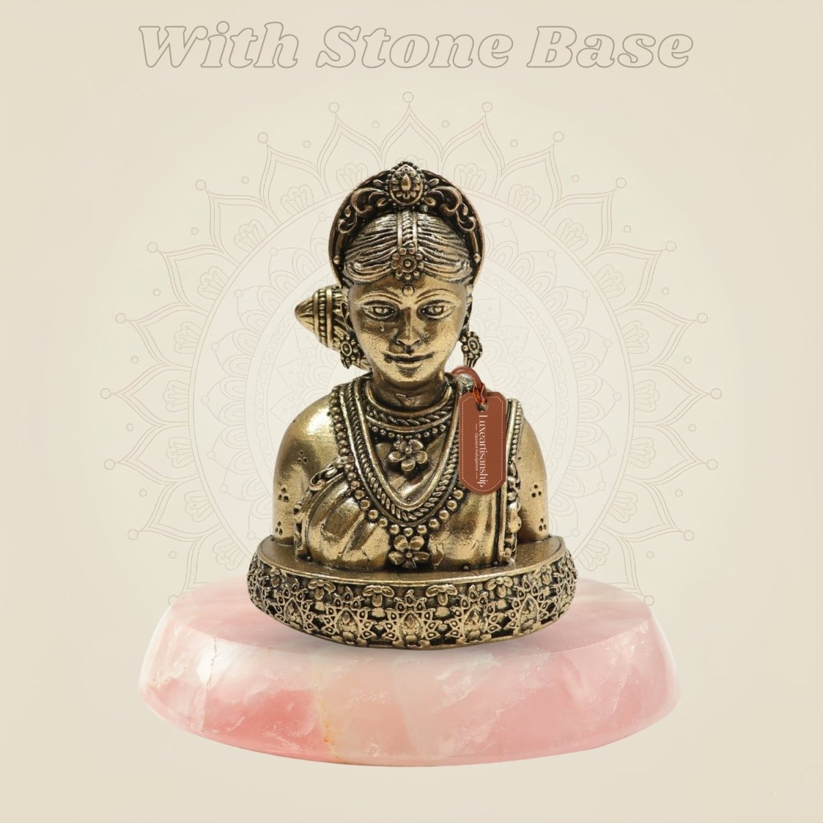 Brass Gauri Maa Idol – Embodiment of Purity, Love 3.5" - Luxeartisanship