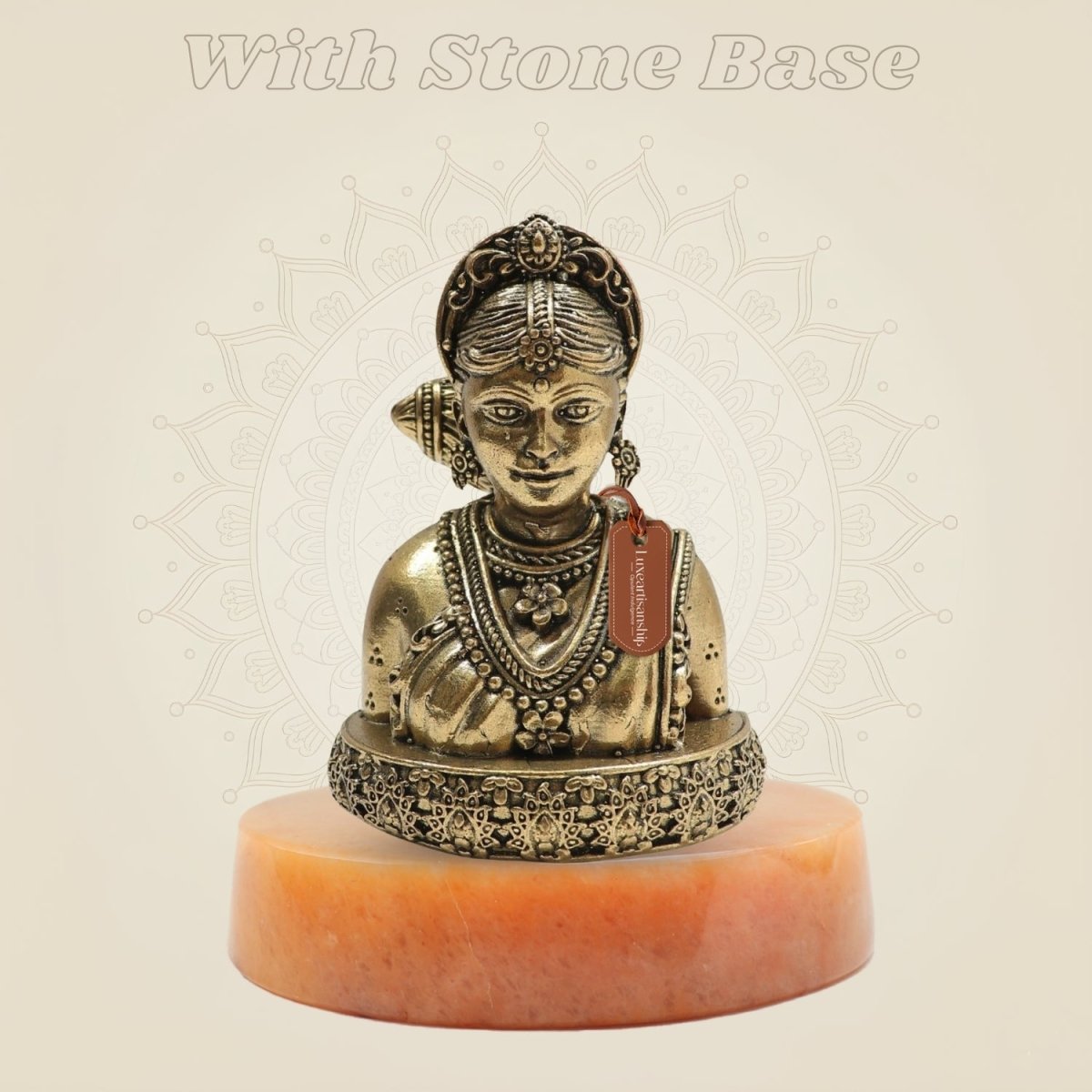 Brass Gauri Maa Idol – Embodiment of Purity, Love 3.5" - Luxeartisanship