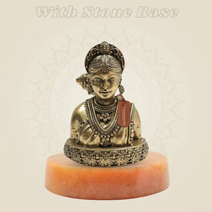 Brass Gauri Maa Idol – Embodiment of Purity, Love 3.5" - Luxeartisanship