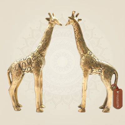 Brass Giraffes in Pair 9