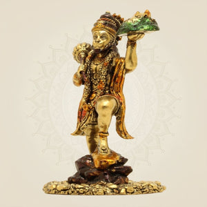 Brass Idol Intricately Carved