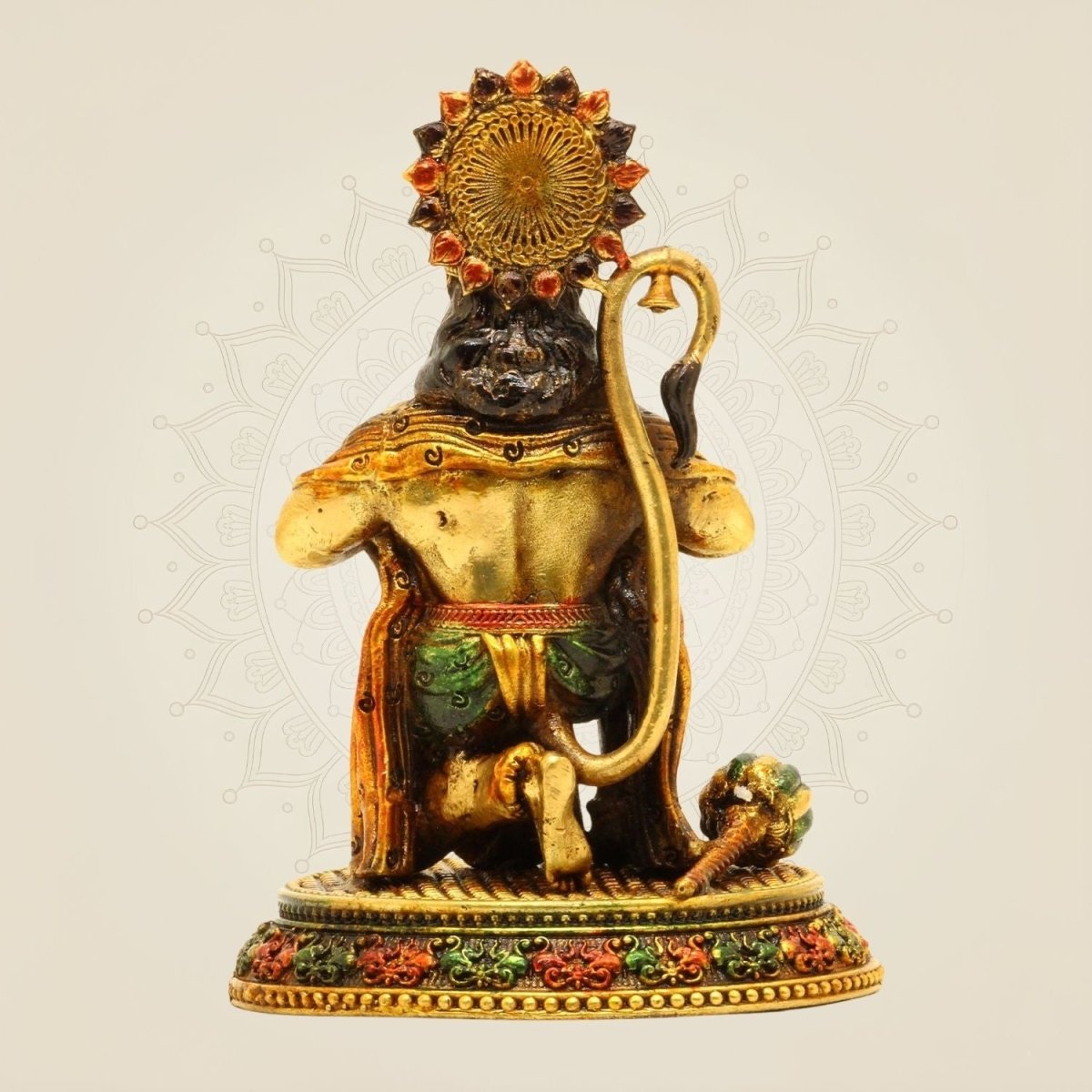 Brass Hanuman Colored