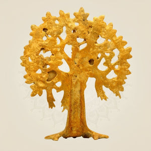 Brass Kalpavriksha Tree of Life – 10.5" Showpiece for Gifting & Decor - Luxeartisanship