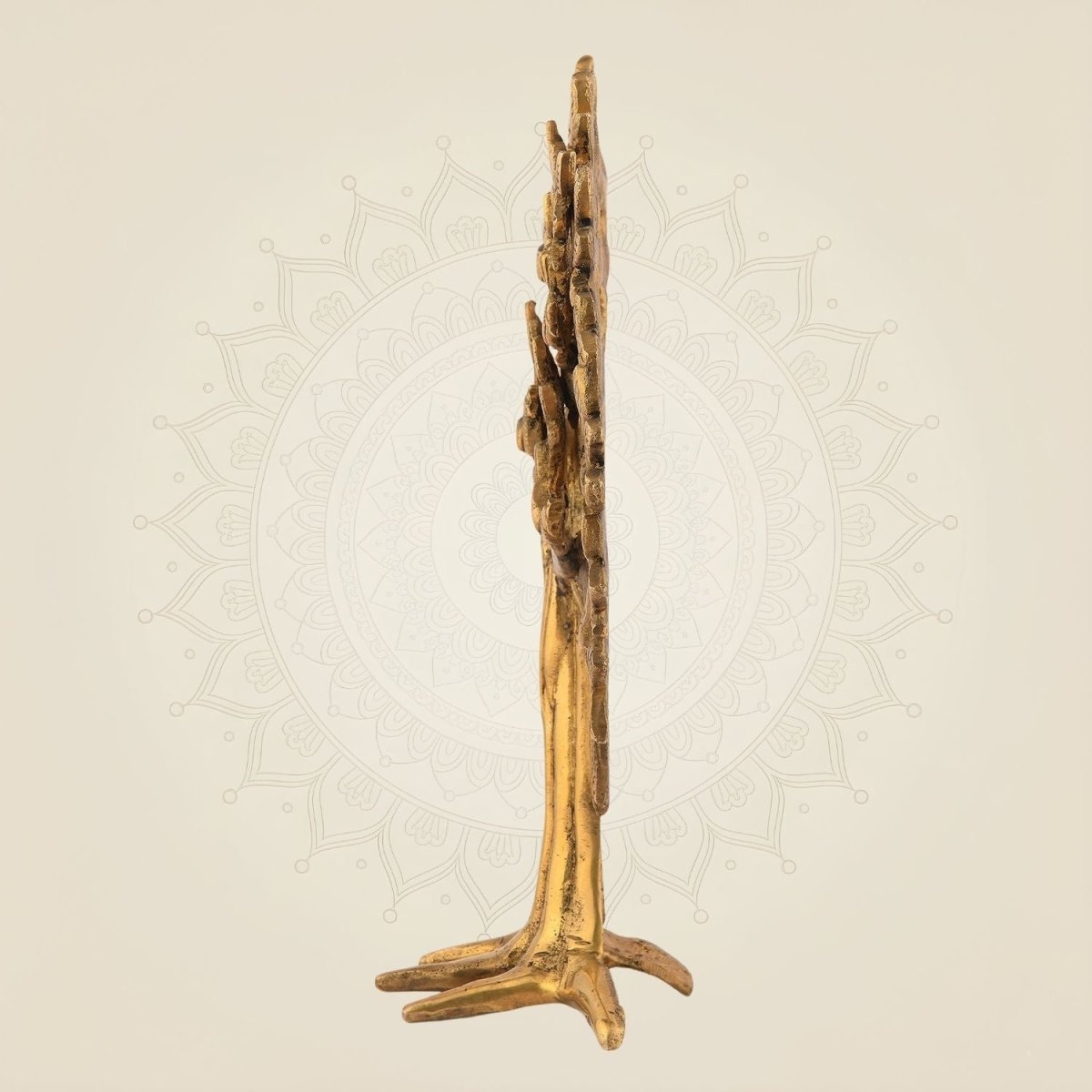 Brass Kalpavriksha Tree of Life – 10.5" Showpiece for Gifting & Decor - Luxeartisanship