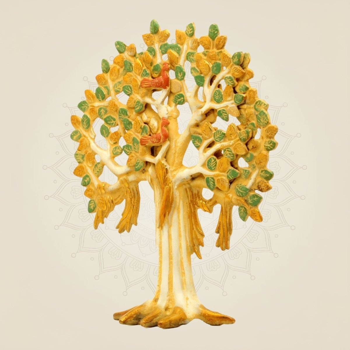 Brass Kalpavriksha Tree of Life – 10.5" Showpiece for Gifting & Decor - Luxeartisanship