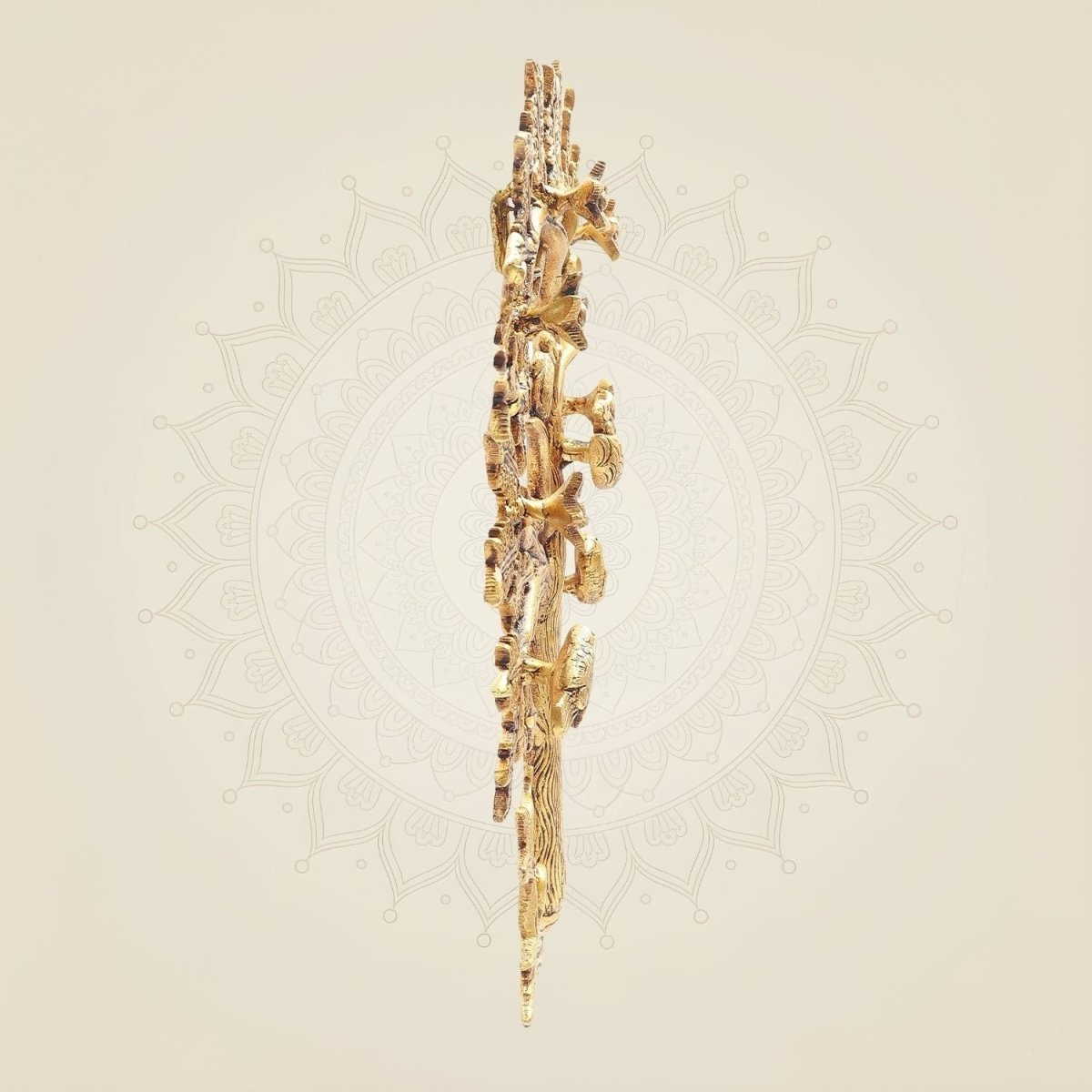 Brass Kalpavriksha Tree of Life 14 "– Unique Wall & Living Room Decor - Luxeartisanship
