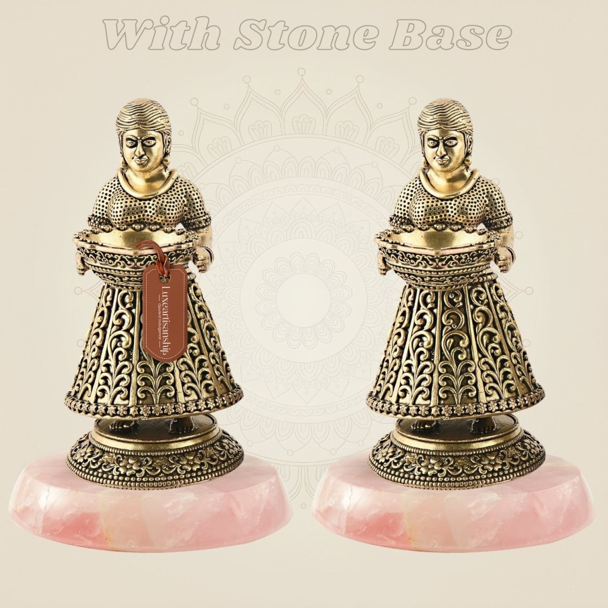 Decorative Oil Lamps with stone base