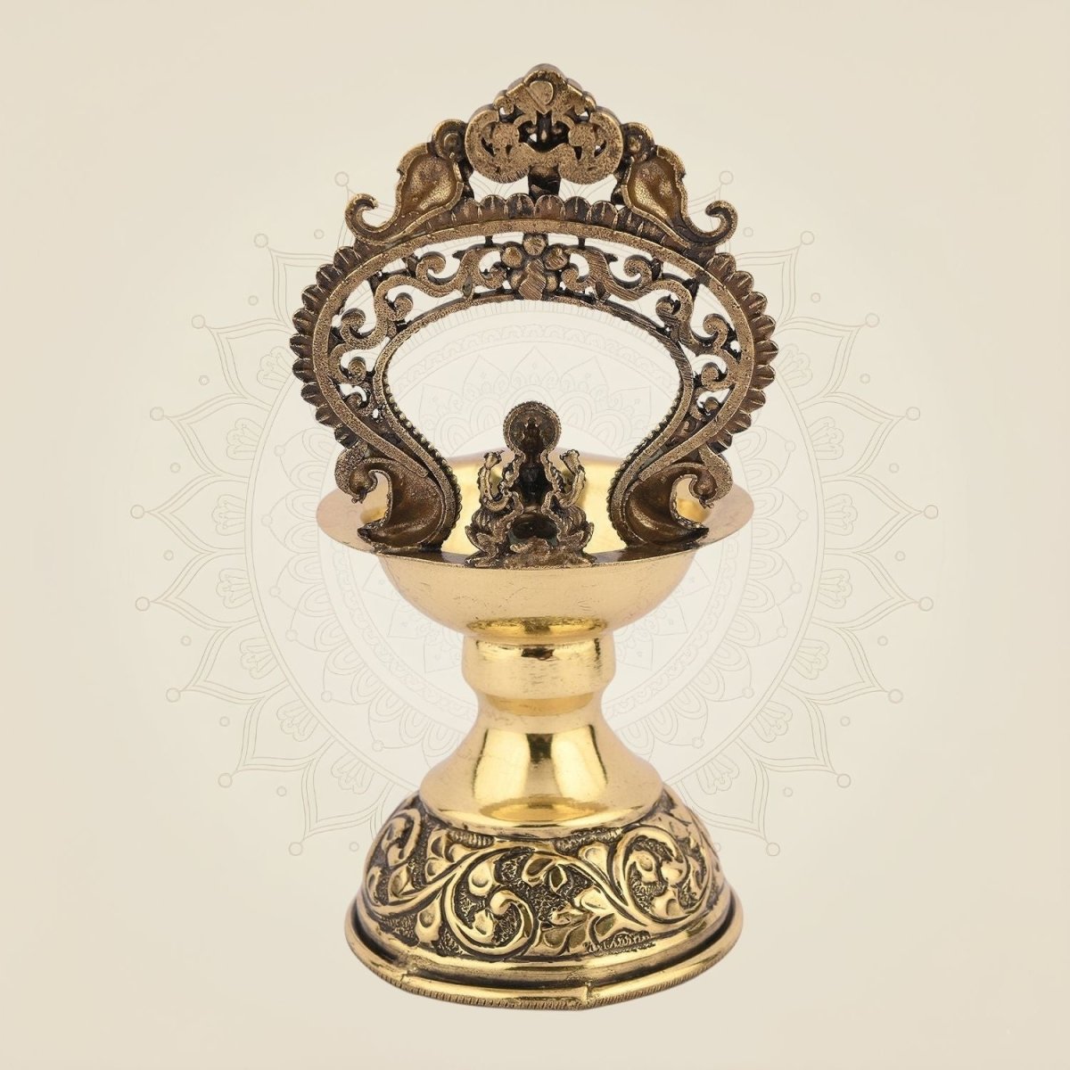 Brass Lakshmi handmade diya