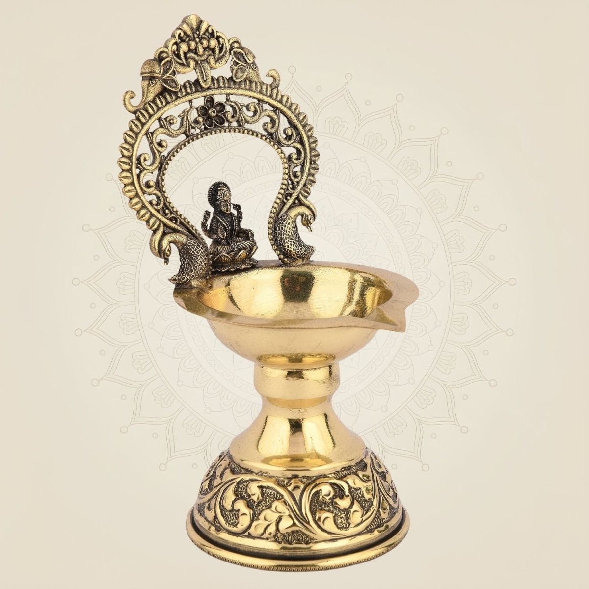 5.5 inch Brass Lakshmi Diya