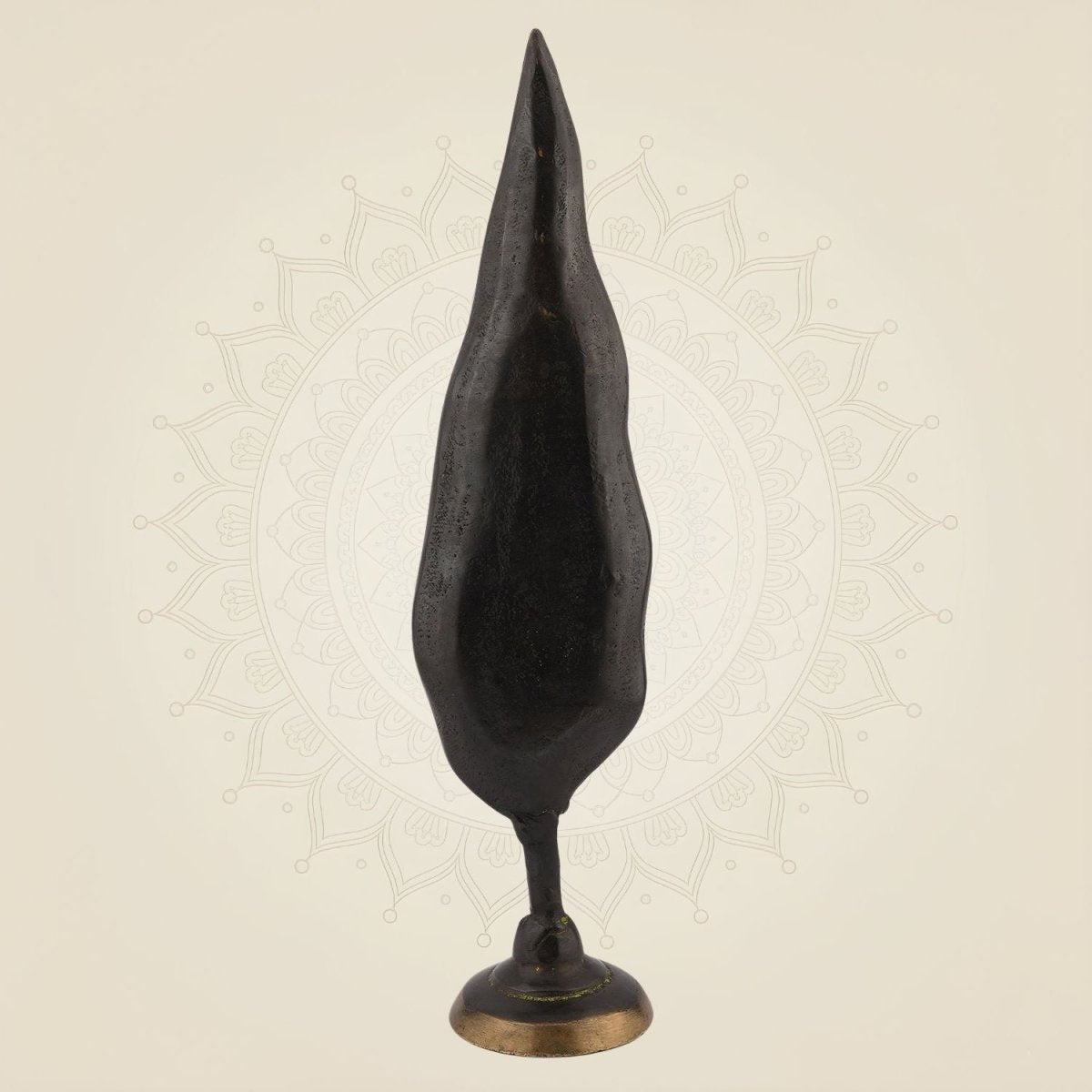 Leaf Candle Stand in brass