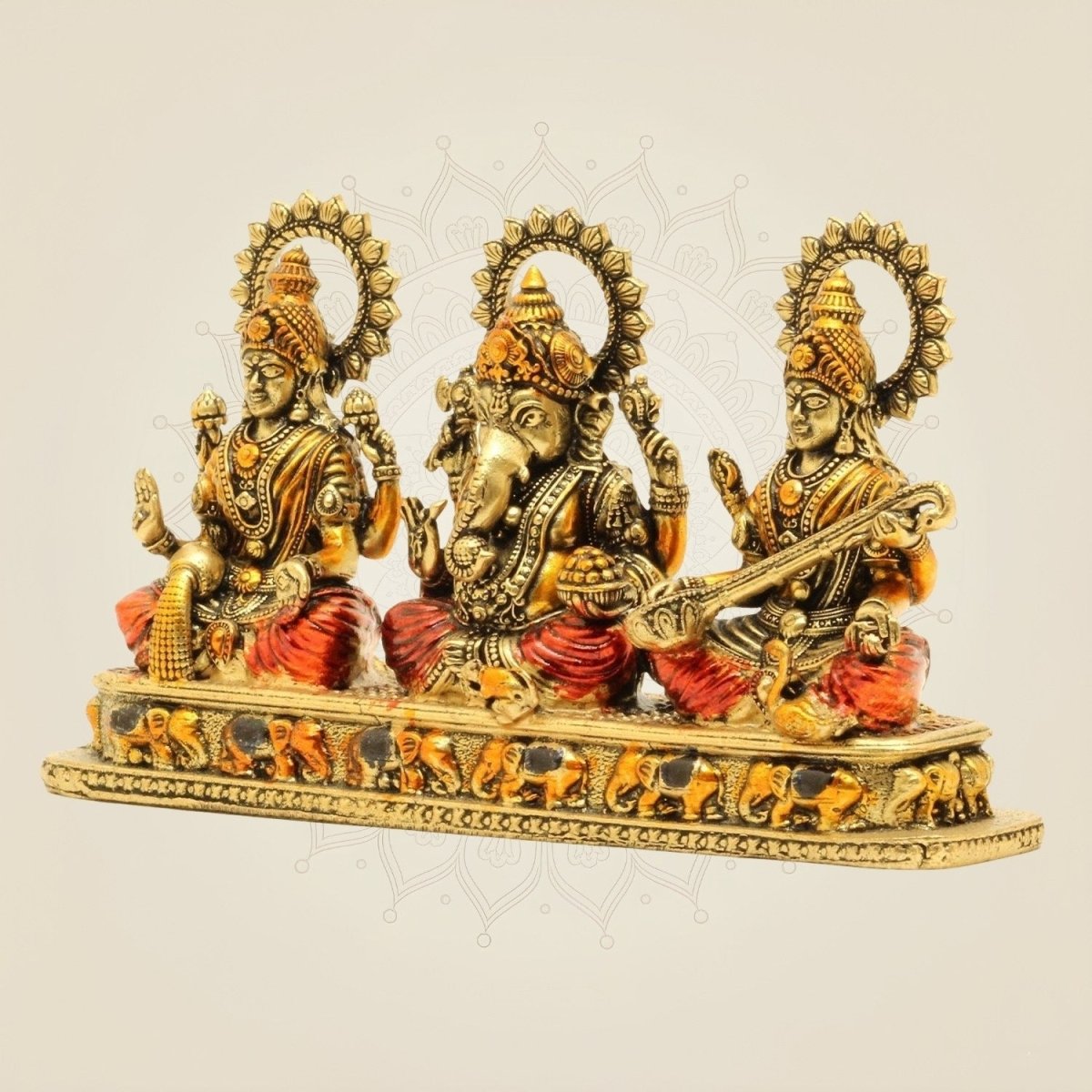 Lord Ganesha, Laxmi & Saraswati