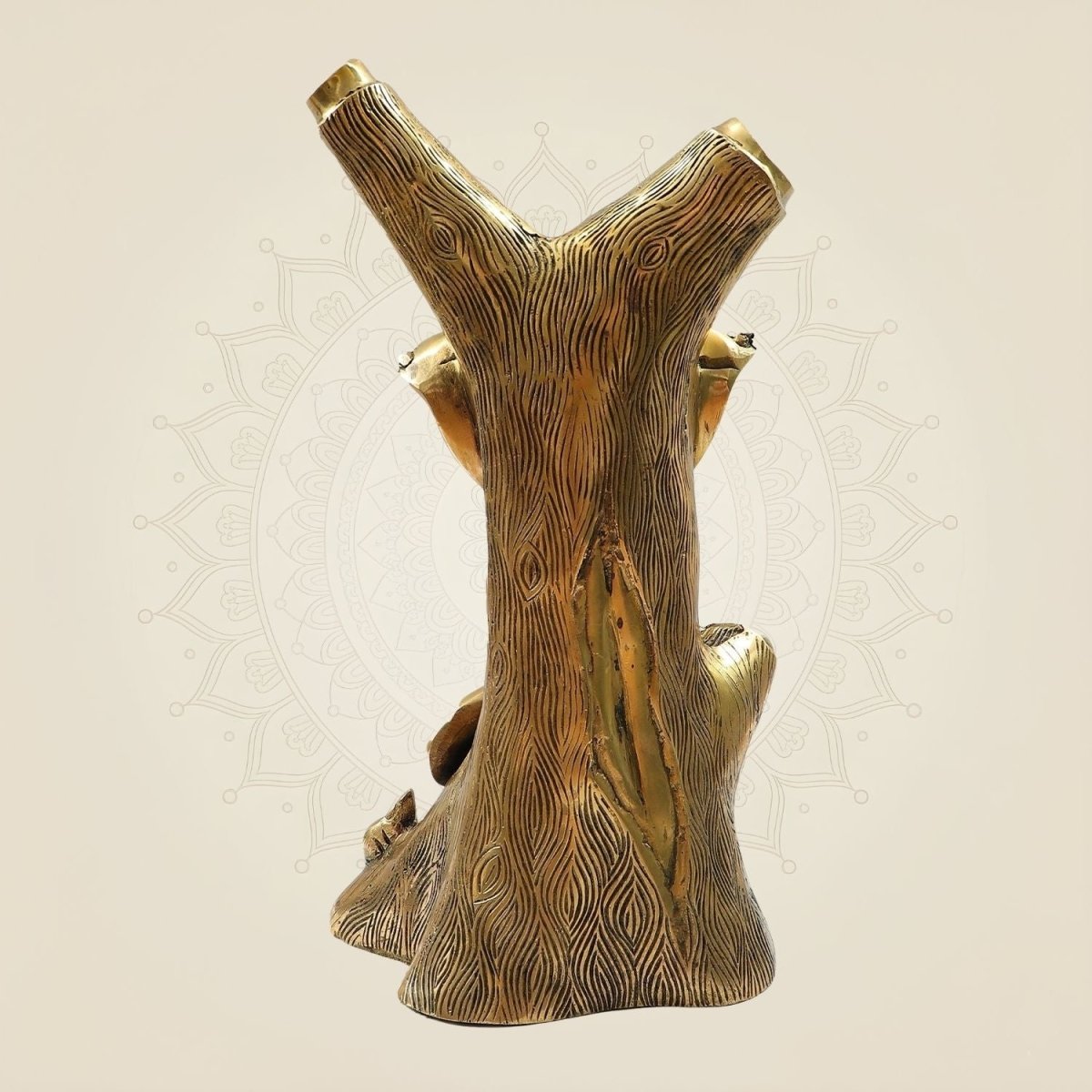 Brass Modern Art Ganesh Idol – Unique Tree Style