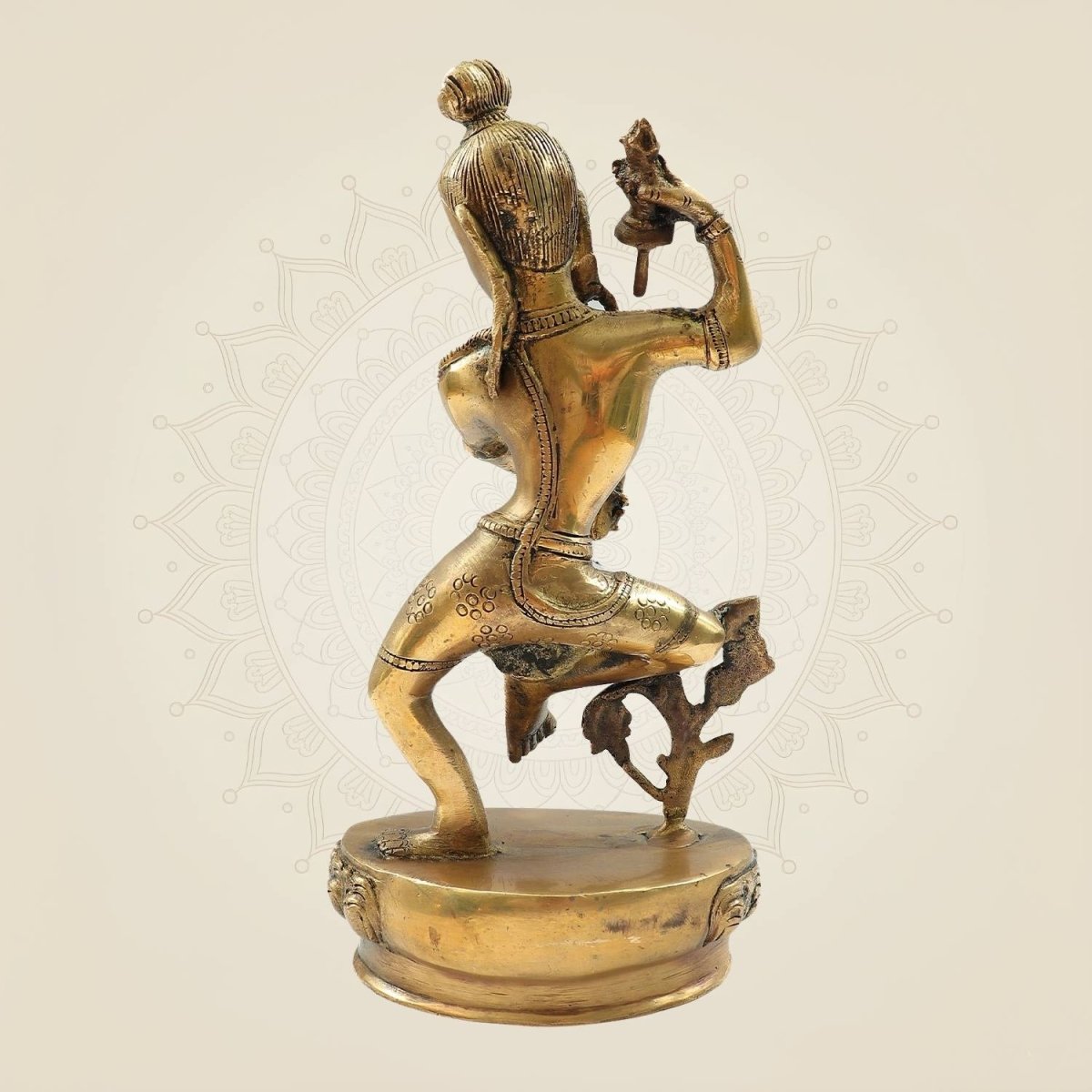 Brass Nepalese Style Dancing Shiva Handmade Statue