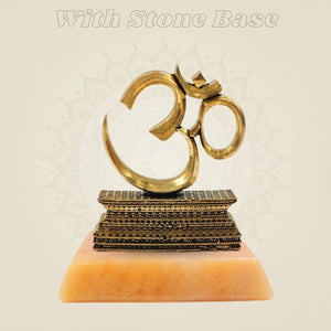 Brass Om ॐ on Stand  - Luxeartisanship