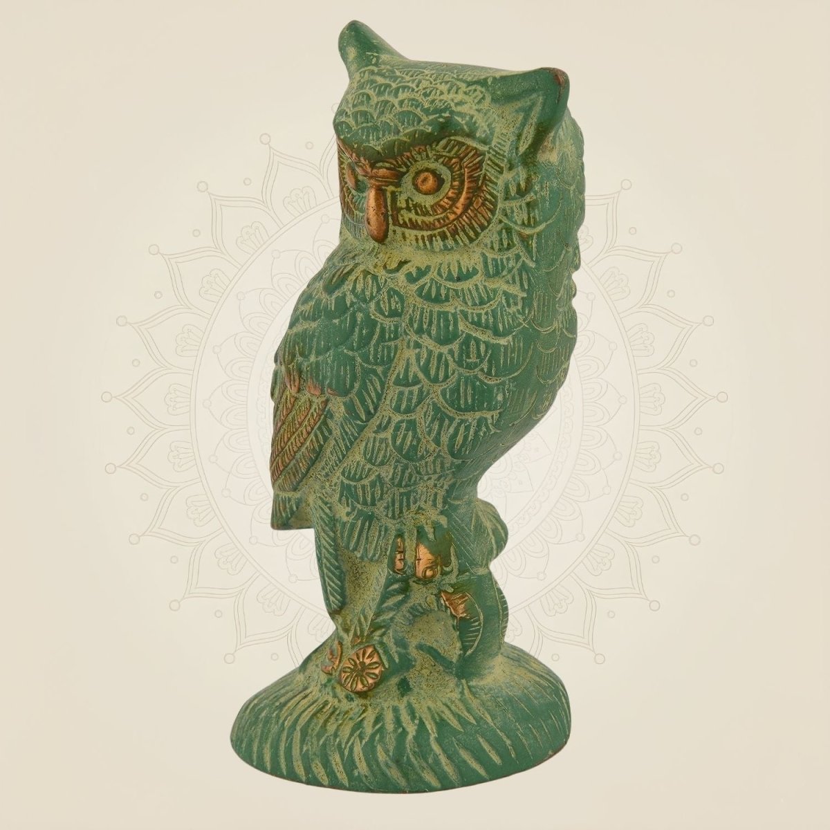 Brass Owl Idol for Vastu Protection