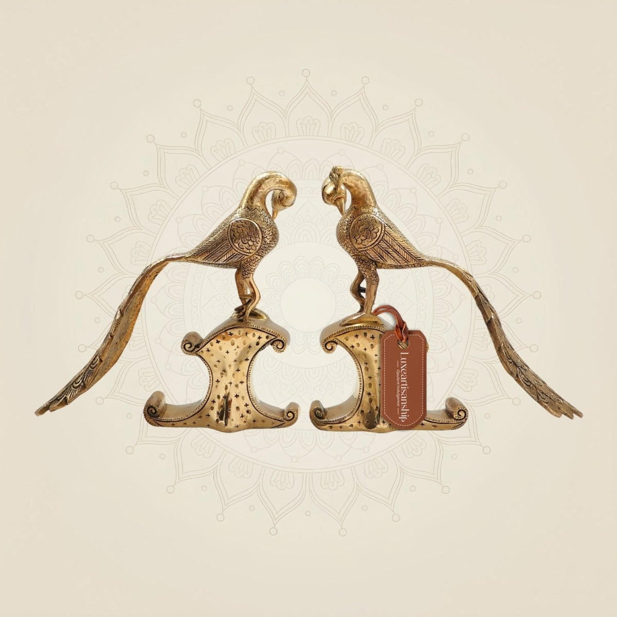 Brass Peacock Set