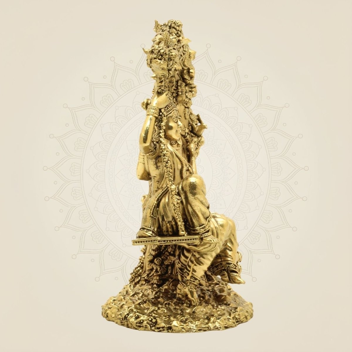 Brass Radha Krishna Statue