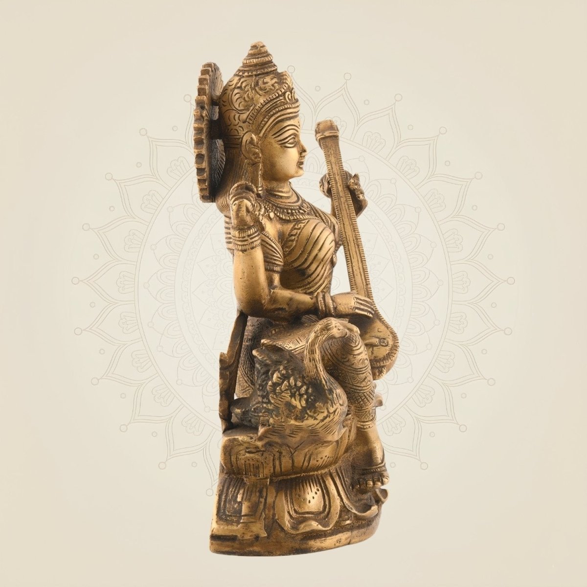 Saraswati Brass Idol