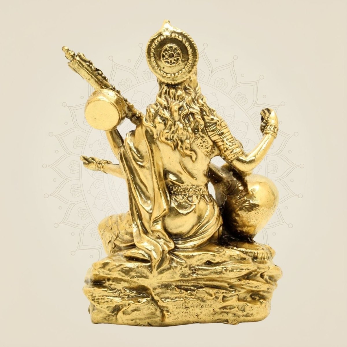 Saraswati Brass Idol - Room - Luxe Artisanship