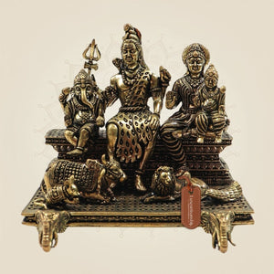 Brass Shiv Parivar Idol - Luxeartisanship