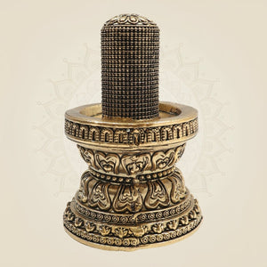 Brass Shiva Lingam 5"– Eternal Symbol of Creation - Luxeartisanship