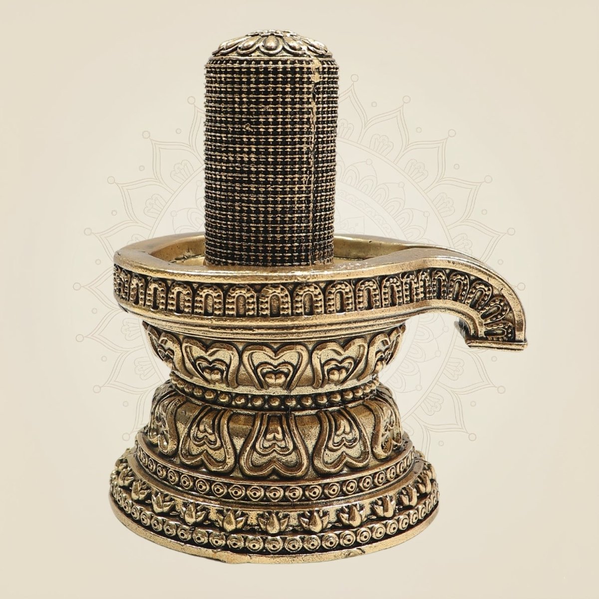 Brass Shiva Lingam 5"– Eternal Symbol of Creation - Luxeartisanship