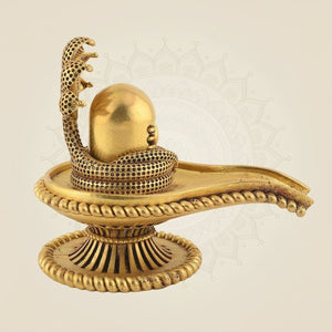 Shivling with Sheshnag Handcrafted Statue