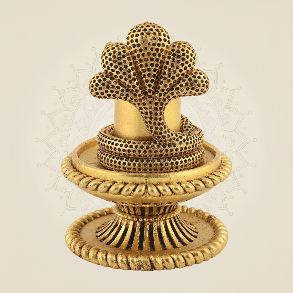 Authentic Brass Shivling with Sheshnag