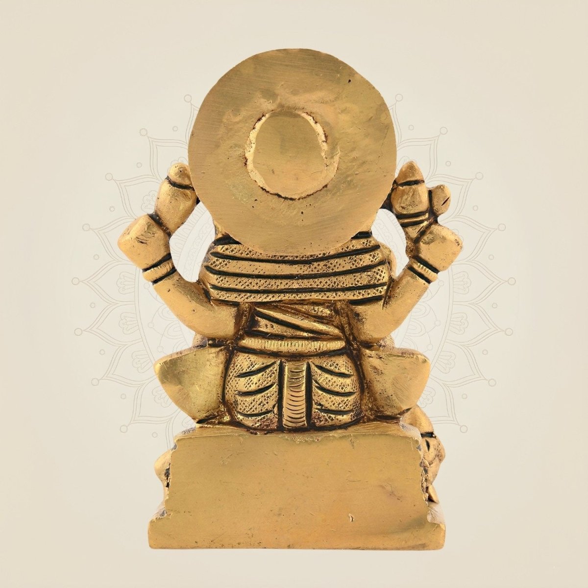 Brass Sitting Ganesha Statue