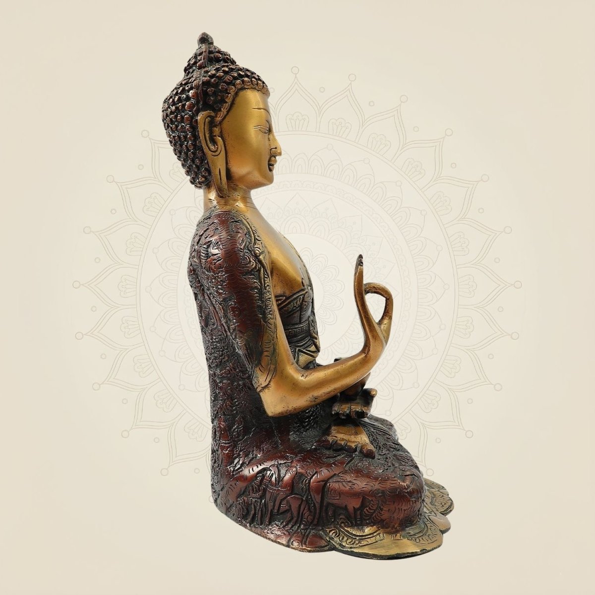 Buddha Idol Spiritual Statue 11.5"