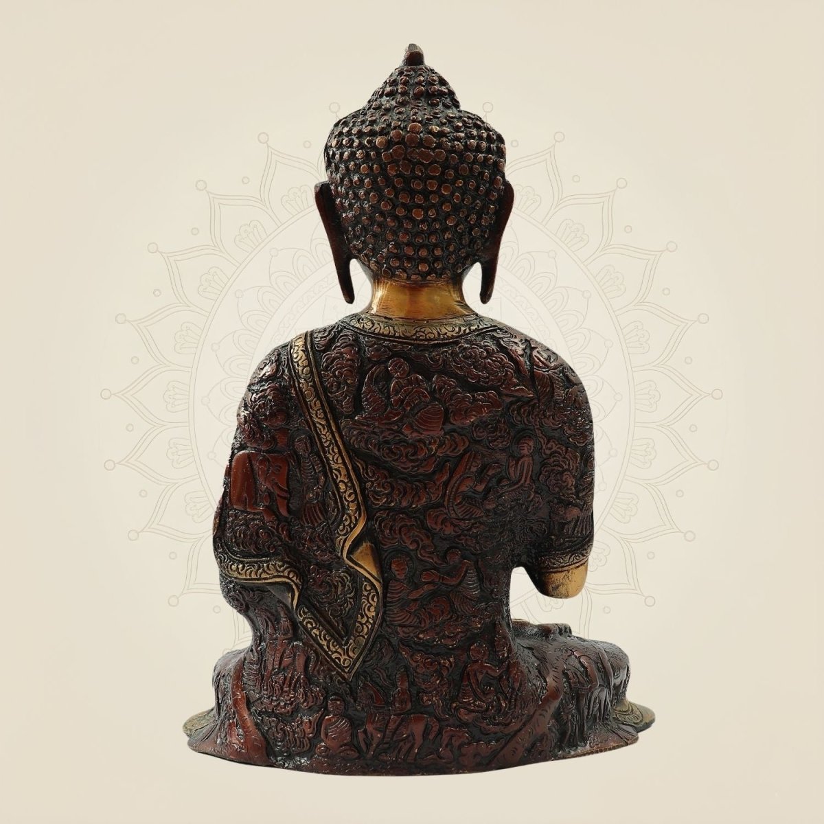 Brass Buddha Unique Healing Murti